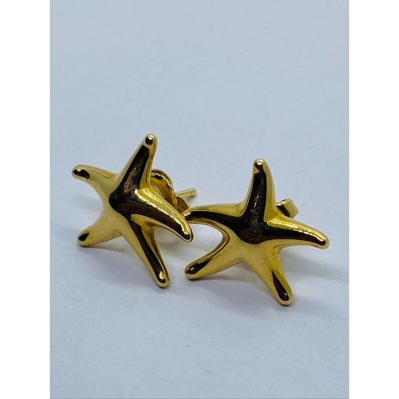 Tiffany & Co 18K Yellow Gold Starfish Star Fish 16mm Widest Point - Picture 5 of 10